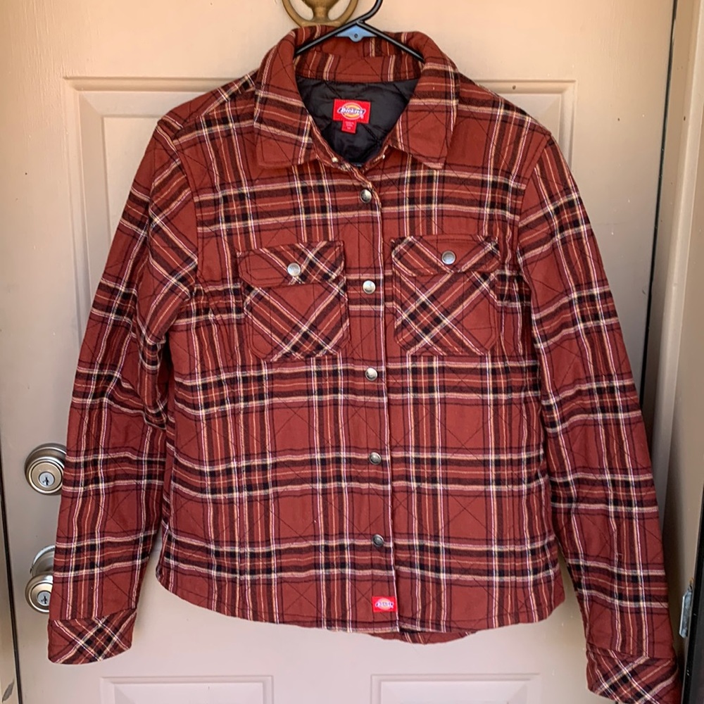 Dickies Plaid Quilted Shirt Jacket